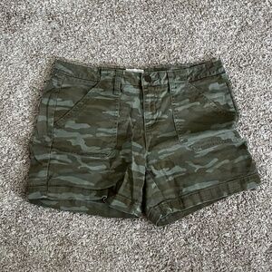 Caslon Camo Cotton Shorts